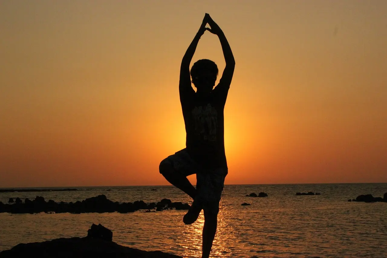 A person practicing mindfulness meditation