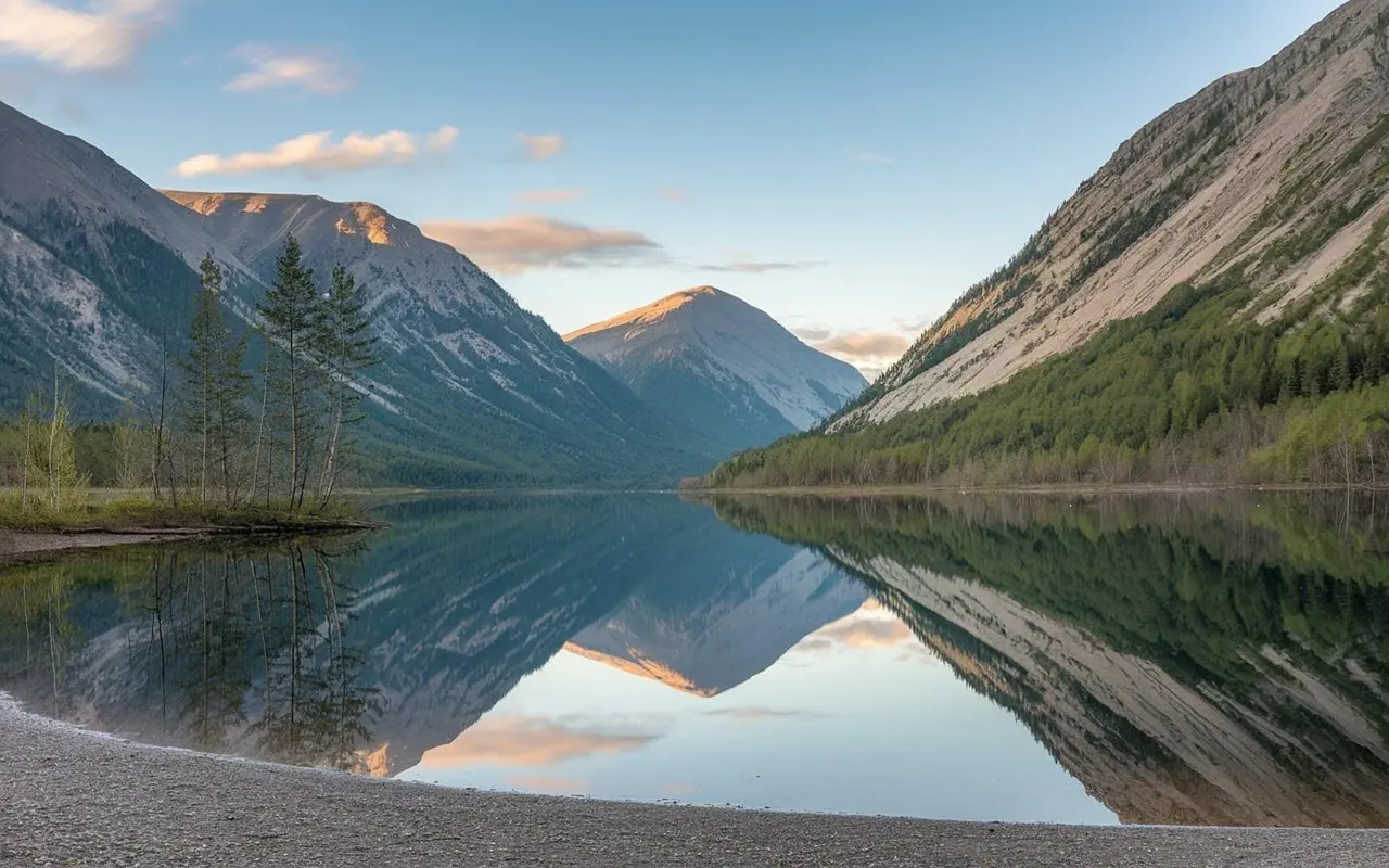 A peaceful natural scene supporting calm and reflection