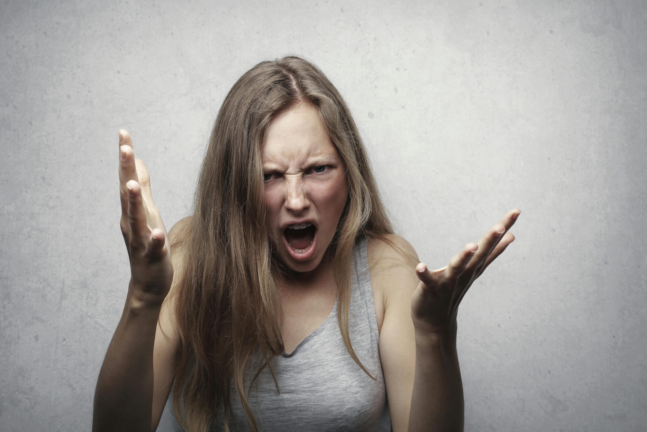 woman with anger and rage issues